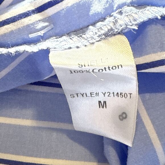 Tuckernuck Pomander Place Shades of Blue Cara shirt Dress Medium Tiered Preppy - Picture 14 of 14